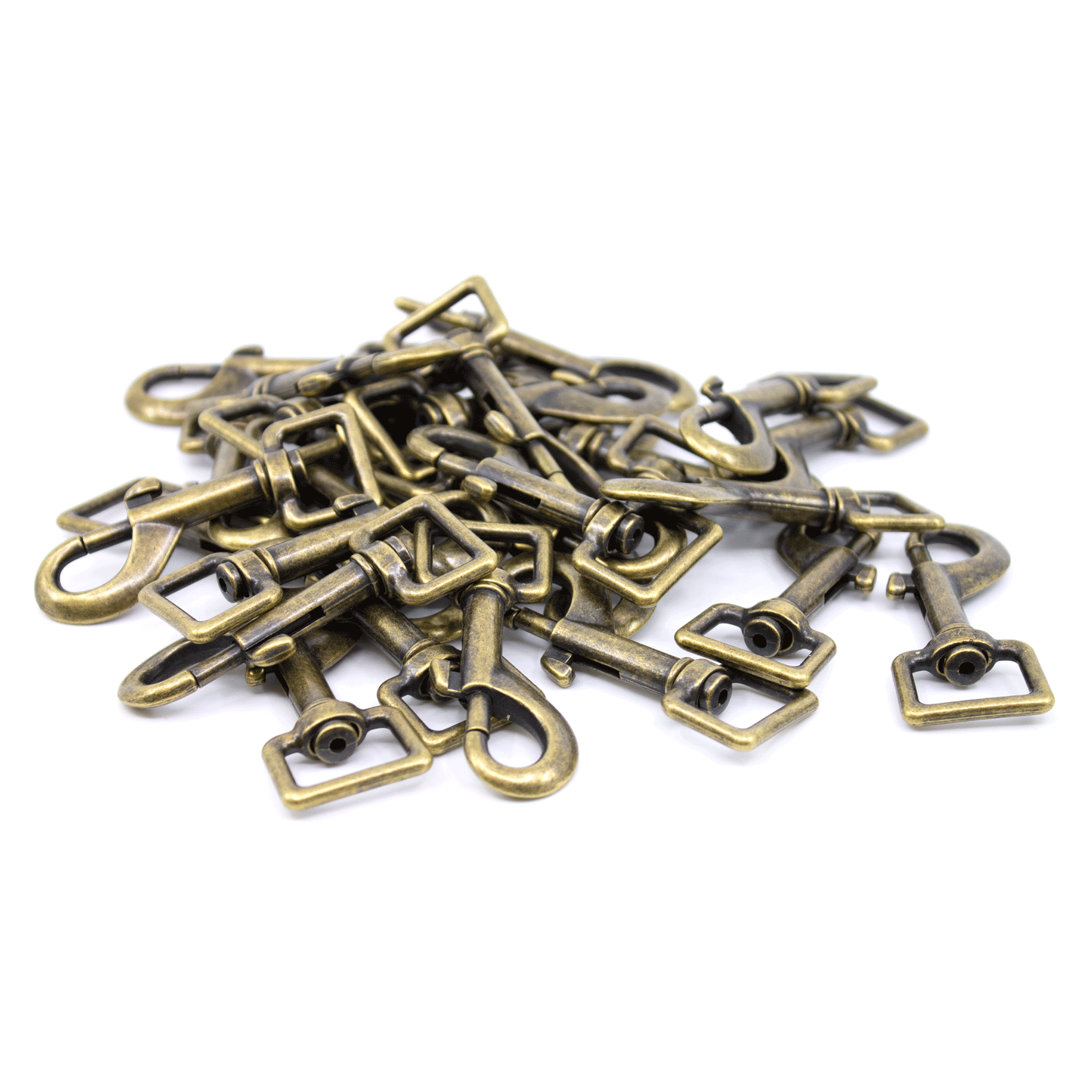 Bolzenkarabiner 76x20mm antik messing