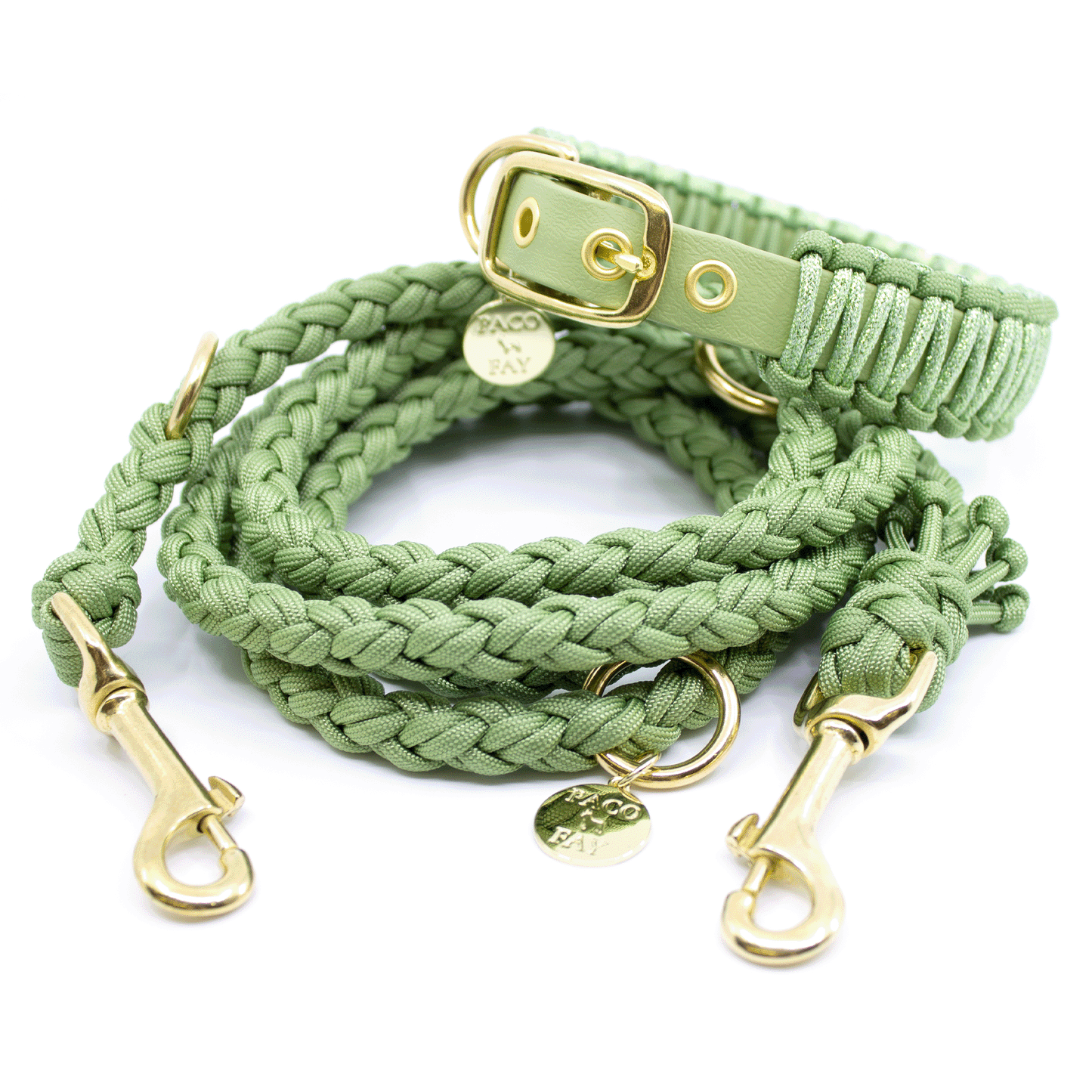 Set Halsband & Leine (HU 34-40cm)