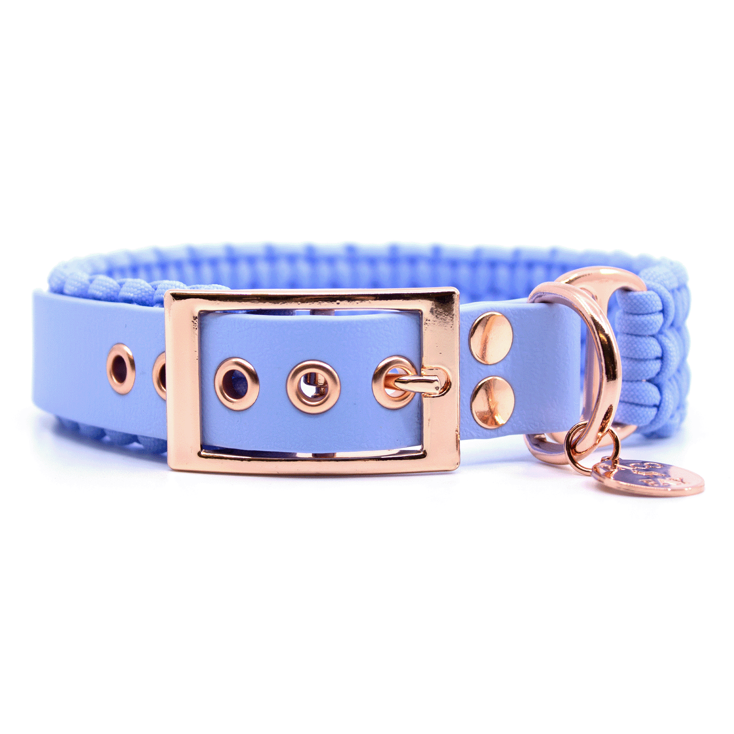 Hundehalsband aus Paracord in polar blau