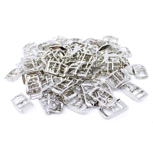 SILBER - Doppelstegschnalle 13mm