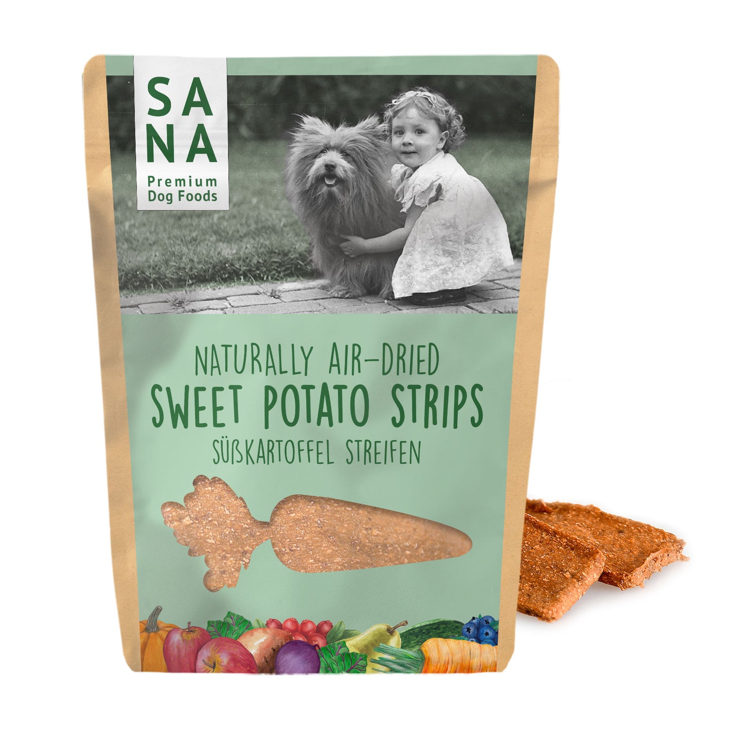 SANADOG Veggie Süßkartoffel Streifen