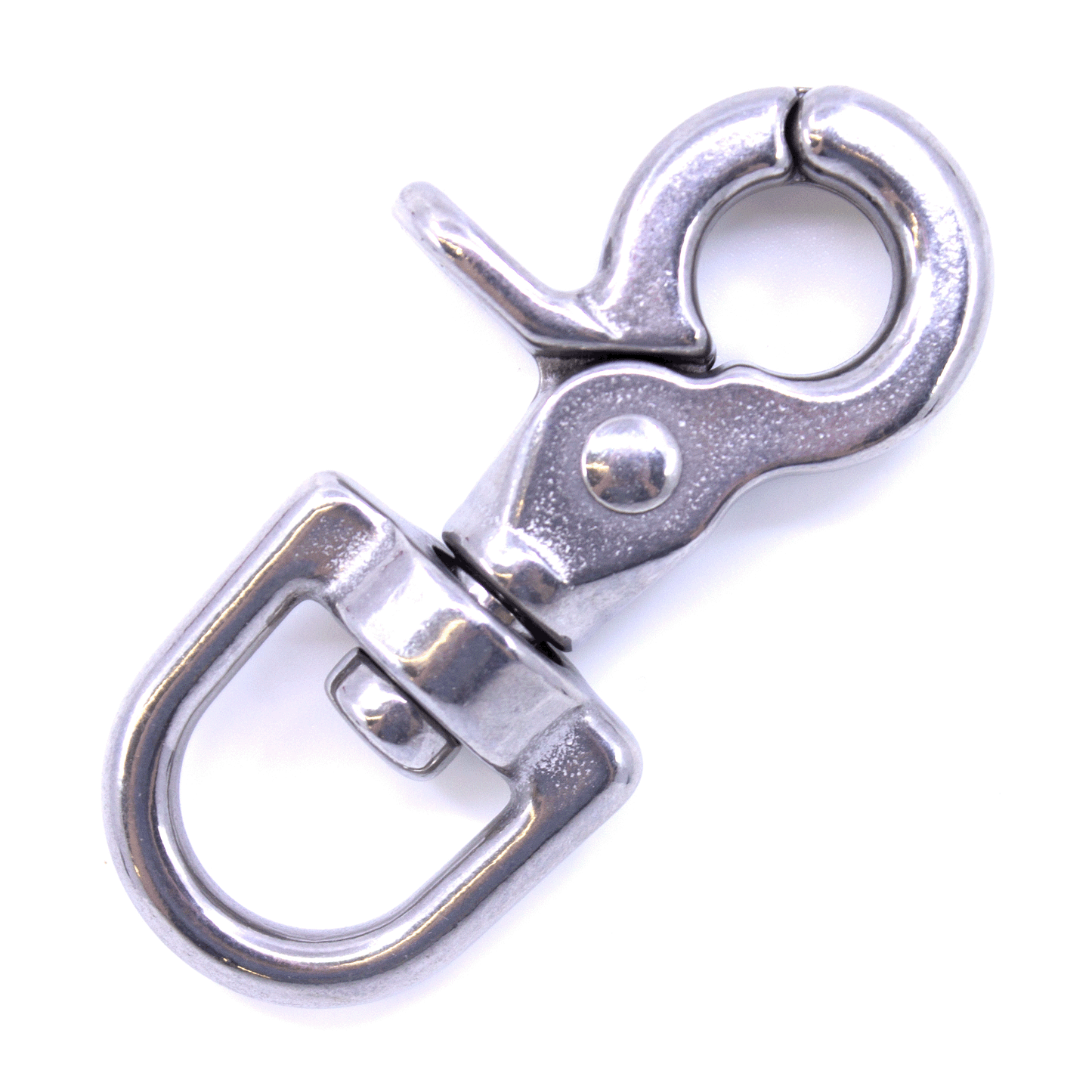 Scherenkarabiner aus Edelstahl 66x17mm