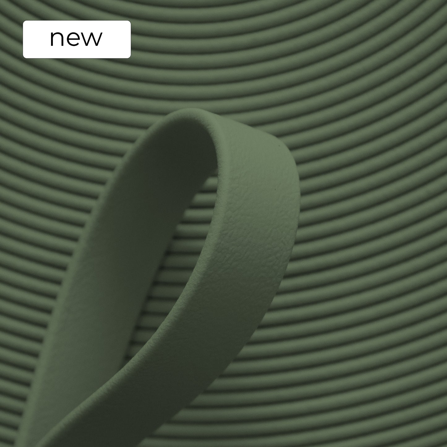 FOGGY GREEN GN523 BioThane Meterware Beta Standard