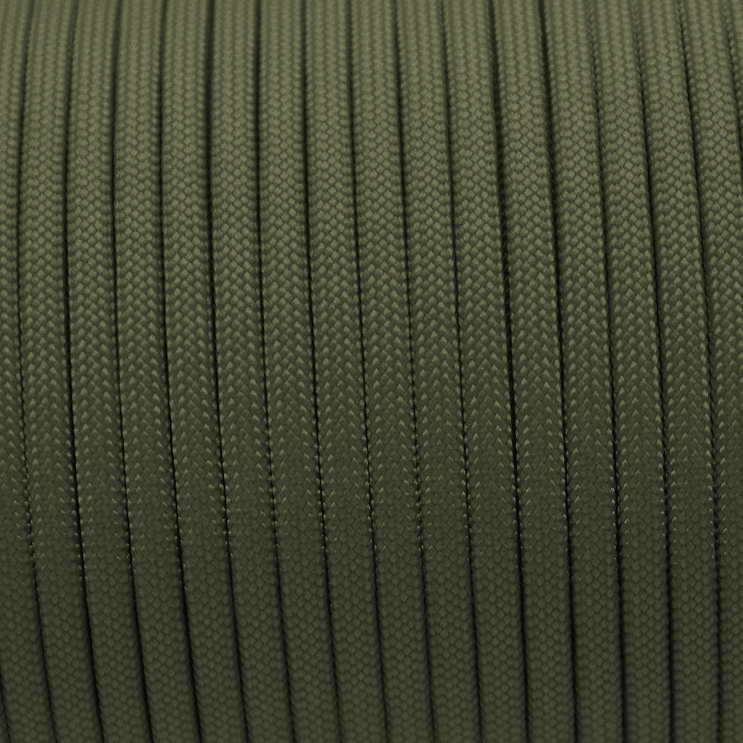 Parachute Cord Meterware Farbe: foggy grün