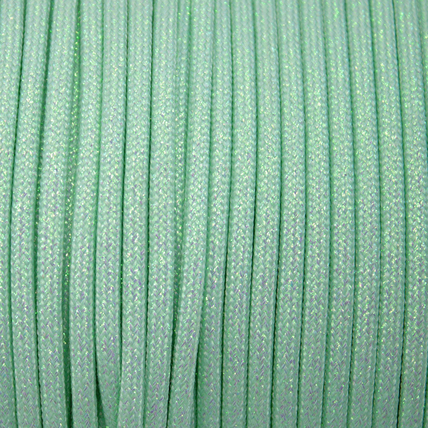 Meterware 550 TYP III Parachute Cord in der Farbe: GLITTER SPARKLY MINT