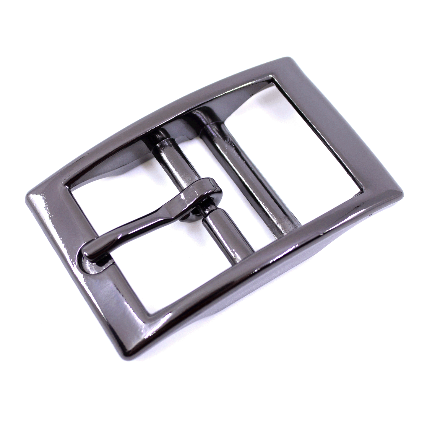 Doppelstegschnalle grau 25mm