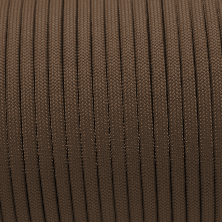 Paracord Meterware Typ3 Farbe: HAZELNUT BROWN
