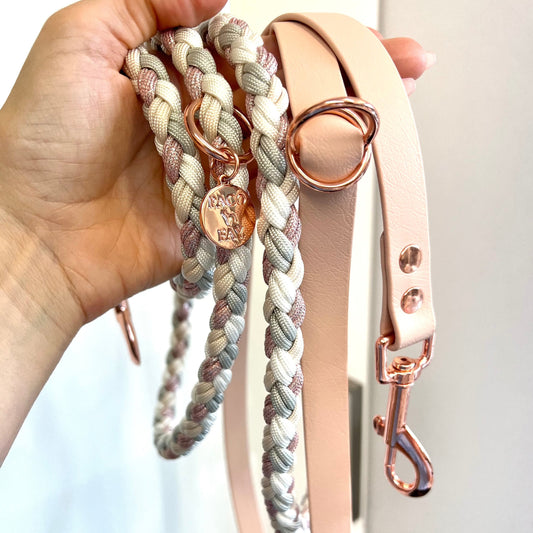 Individuelle CROSSBODY Leine (8-fach rundgeflochten)