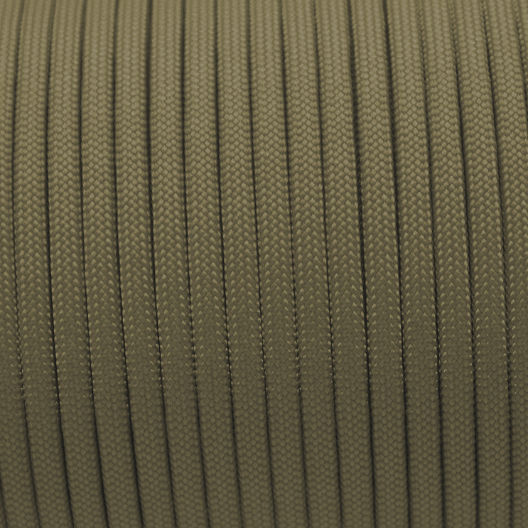 Meterware 550 TYP III Parachute Cord in der Farbe: KHAKI