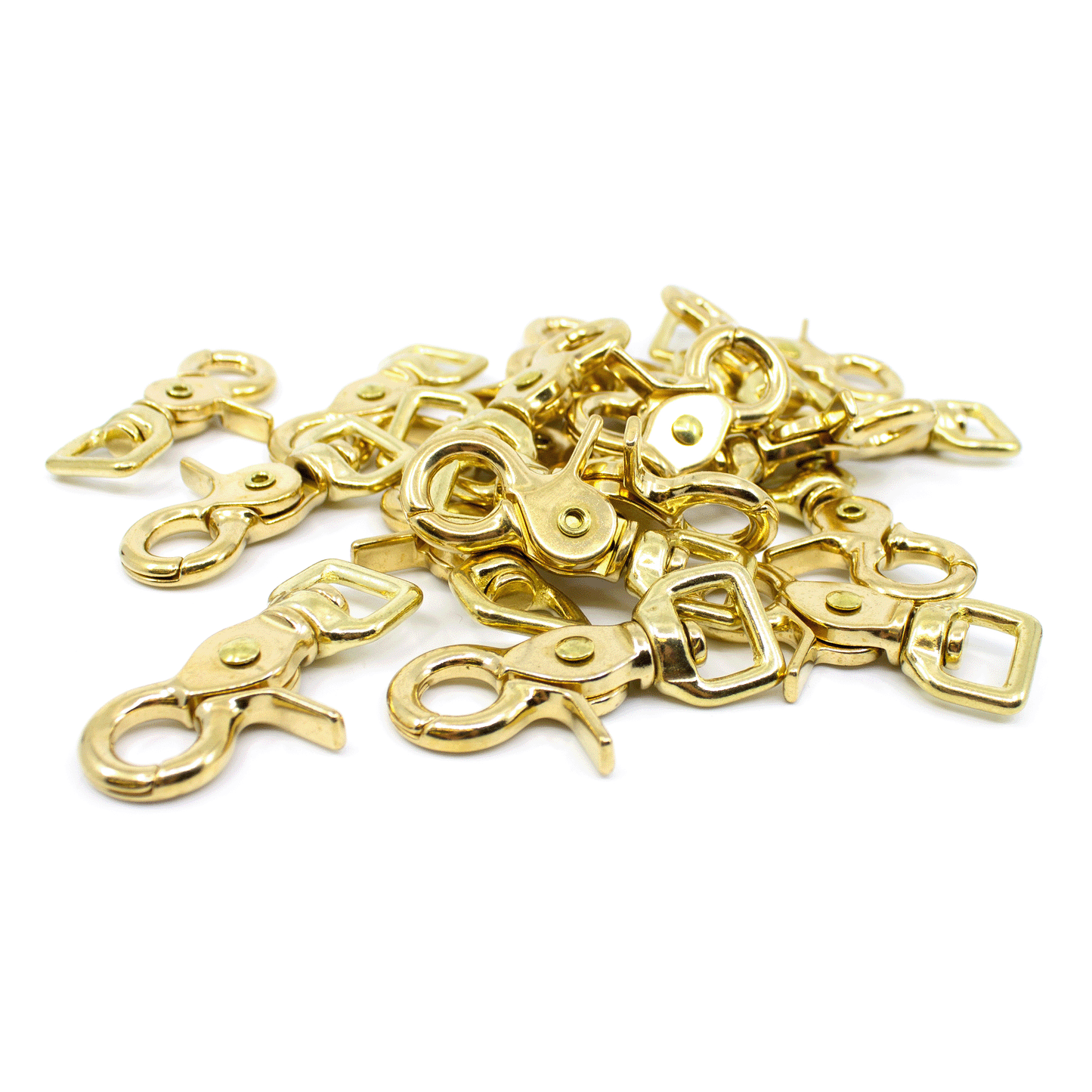 Messing Scherenkarabiner 61x13mm