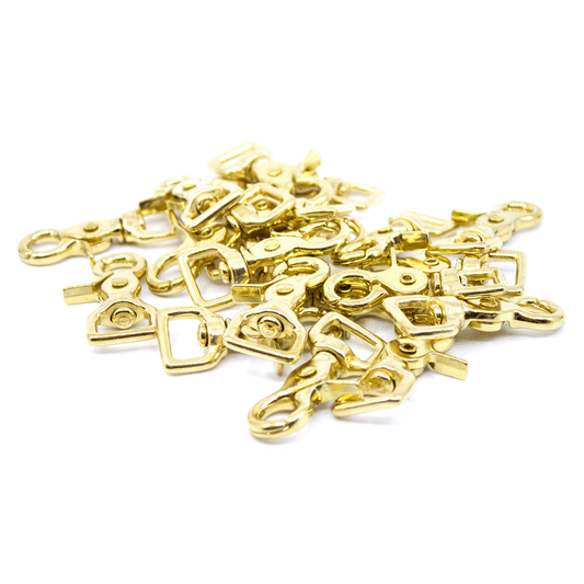 Scherenkarabiner Messing 66x16mm