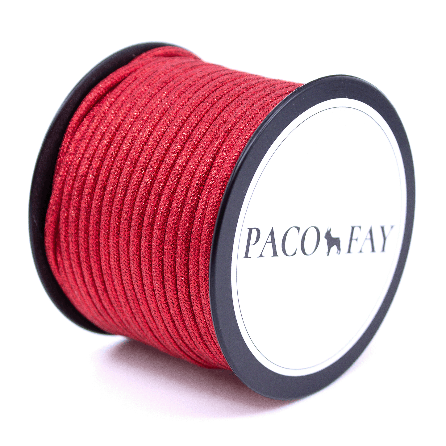 PACO & FAY Paracord Glitzer 30m Rolle RED DRAGON