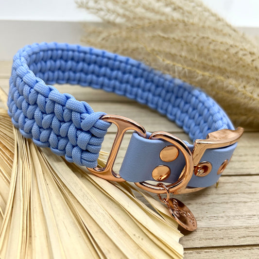 Paracord Halsband in polar blau von PACOandFAY