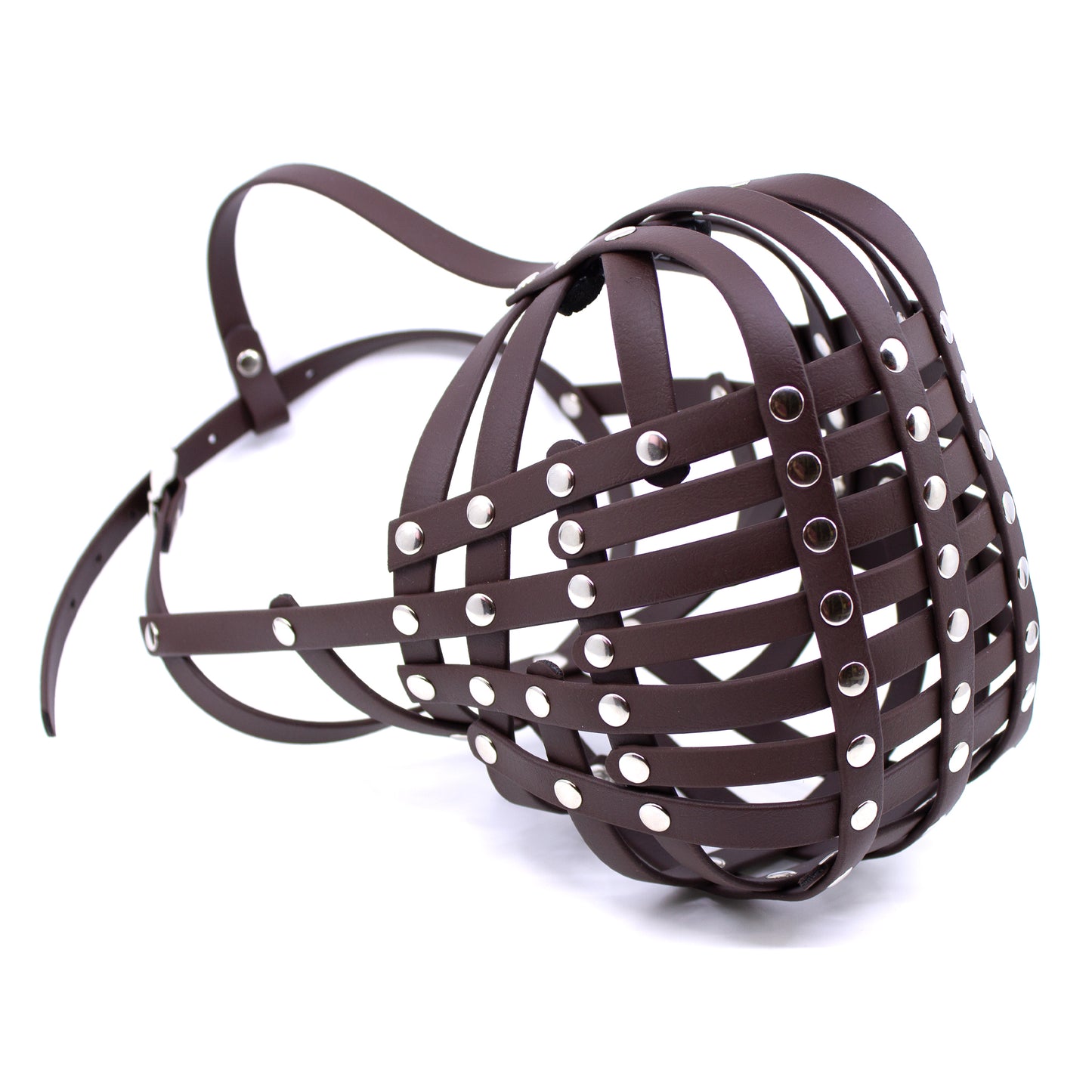 Rottweiler Maulkorb aus BioThane in Dunkelbraun