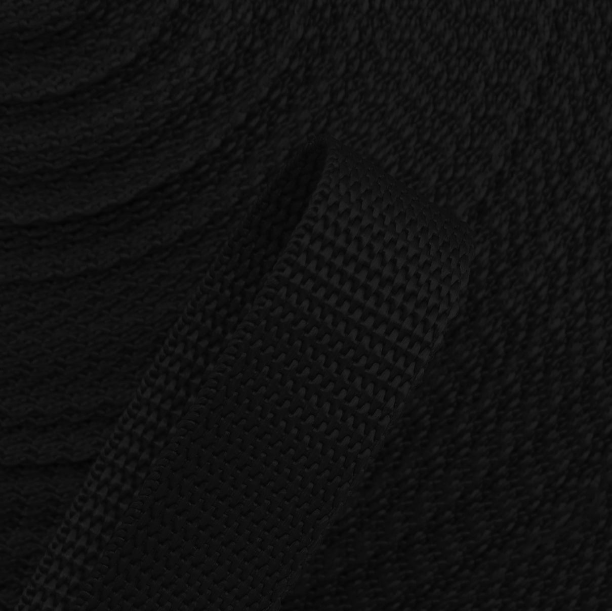 Gurtband 25mm Meterware - Schwarz