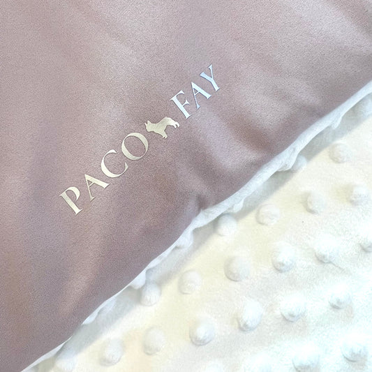 Softshell Hundedecke Outdoor soft rose mit weiss