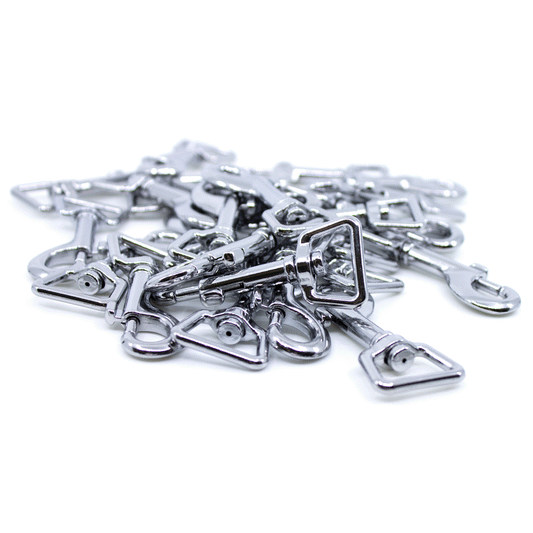 SILBER (verchromt) - Bolzenkarabiner 67 x 20mm