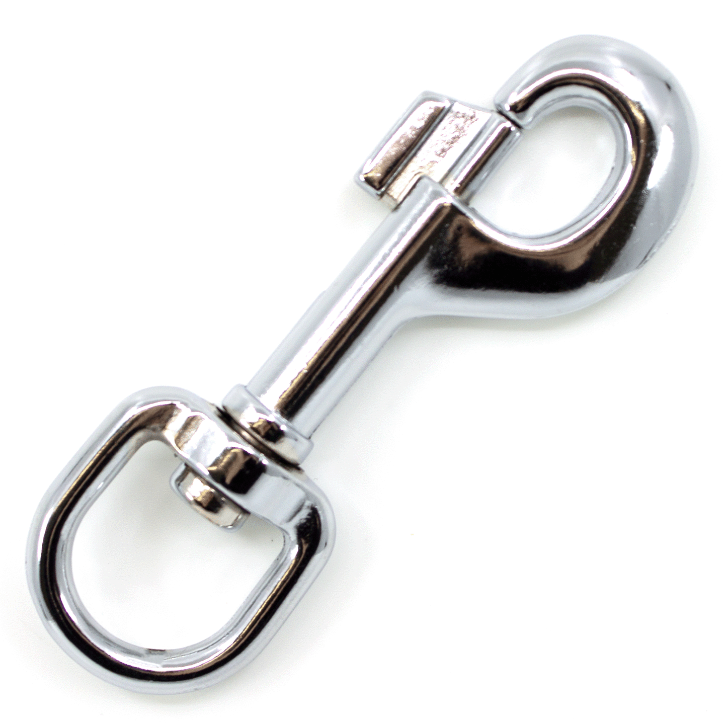 SILBER (verchromt) - Bolzenkarabiner 92 x 20mm
