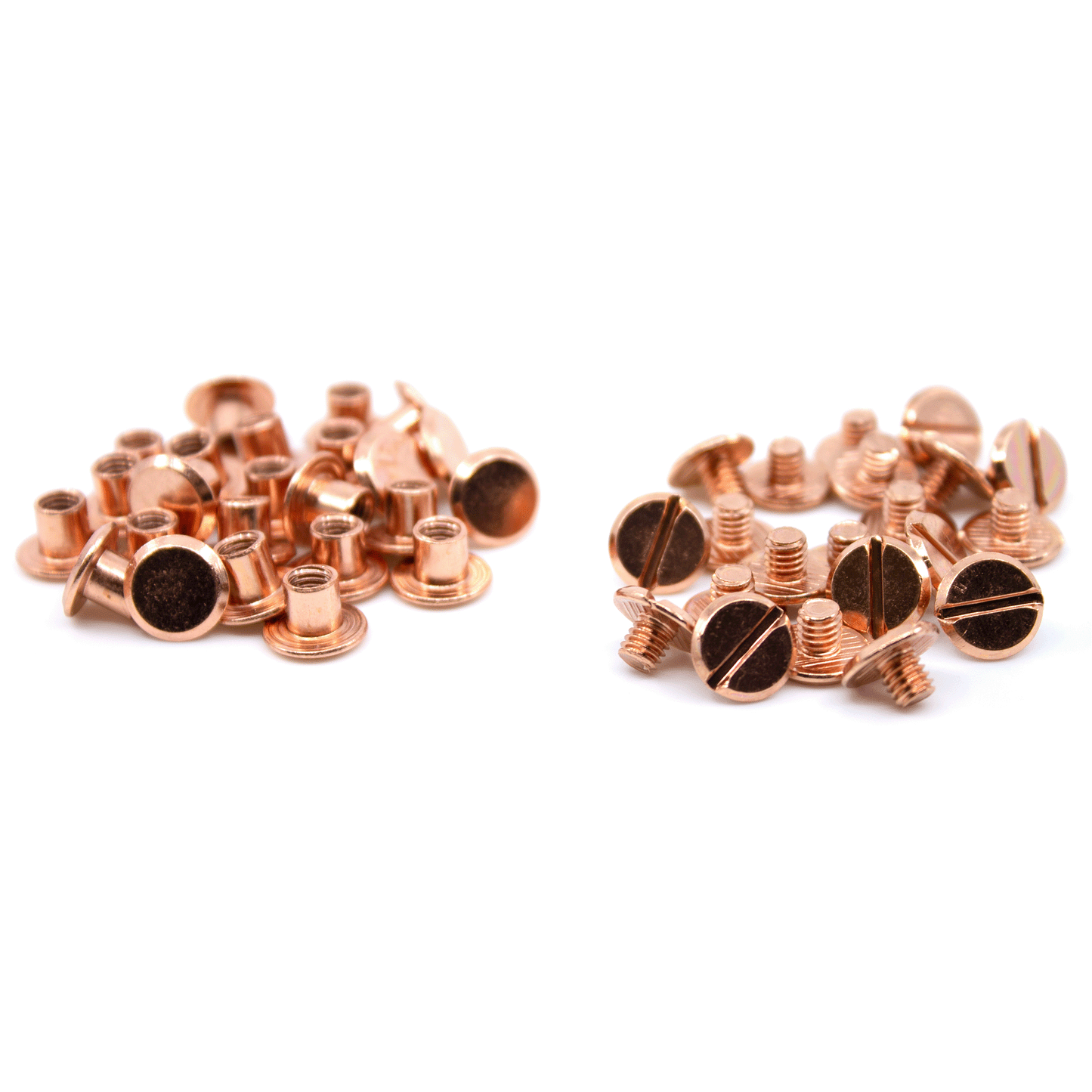 Buchschraube - rosé gold 10 x 5mm