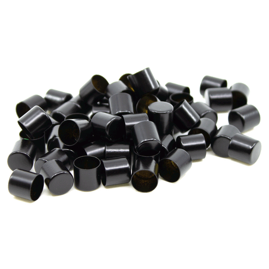 SCHWARZ Endkappe 8mm x 7mm