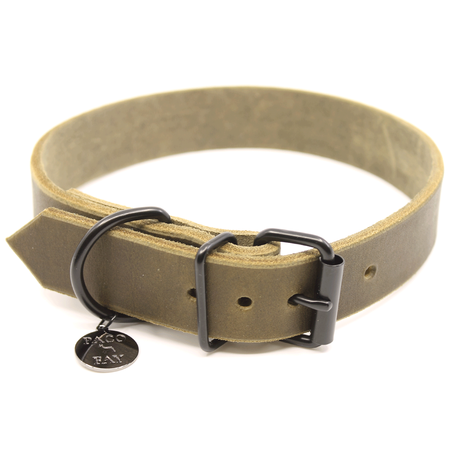 Fettleder Halsband "DWAYNE" (HU40-46cm)