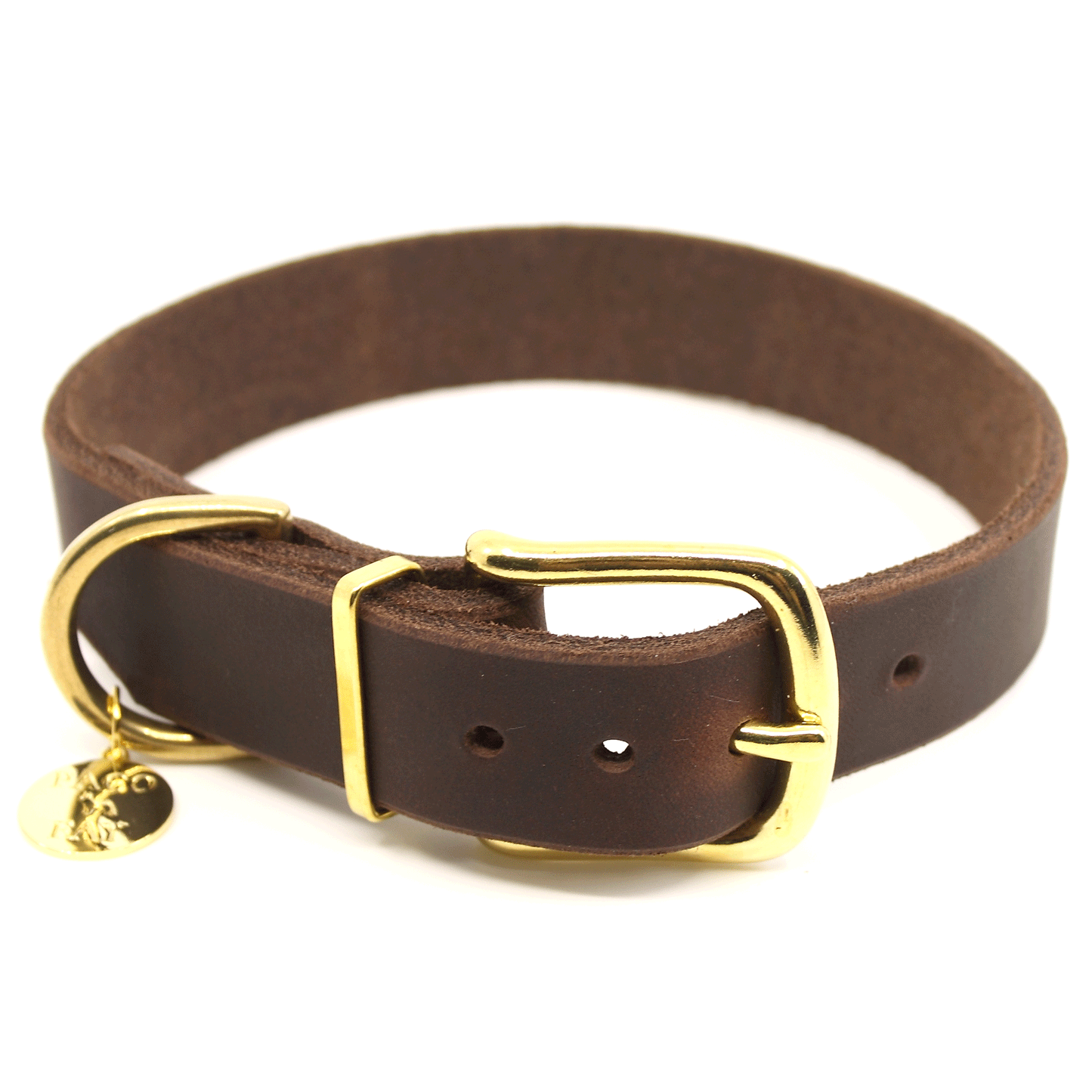 Fettleder Halsband "TOMASSO" (HU 35-41cm)