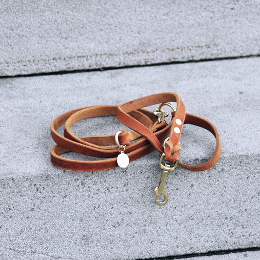 Fettleder Leine "ONAWA" ca. 2m