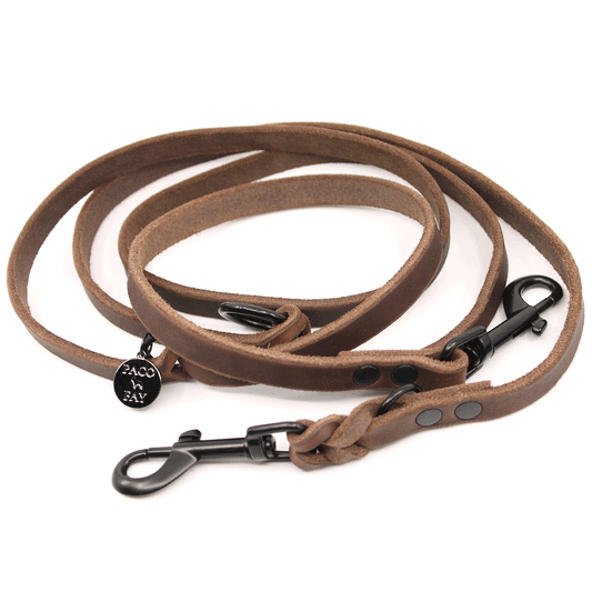 Fettleder Leine "ERIK" ca. 2m