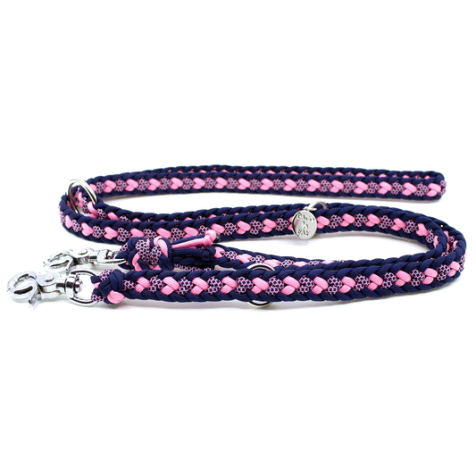 Individuelle Leine nach deinen Wünschen Muster: Herzchen (ca. 2m lang)