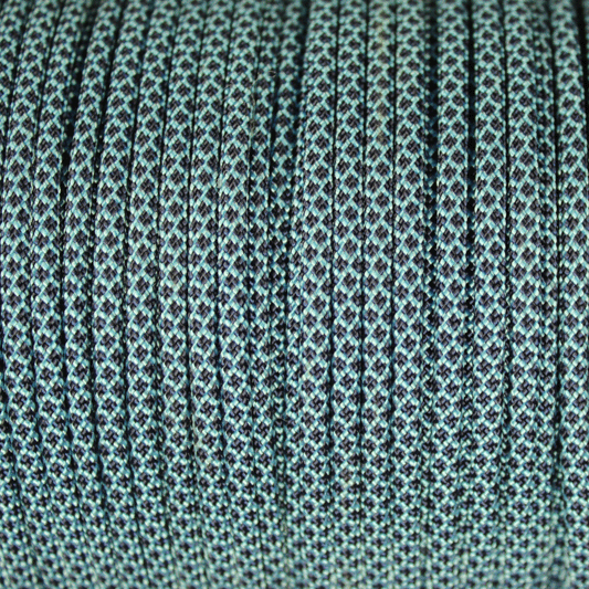 Meterware 550 TYP III Parachute Cord in der Farbe: BABY BLUE & MIDNIGHT BLUE DIAMONDS