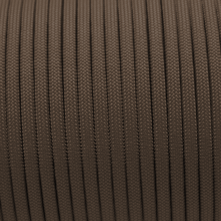 Meterware 550 TYP III Parachute Cord in der Farbe: BRANCH BROWN