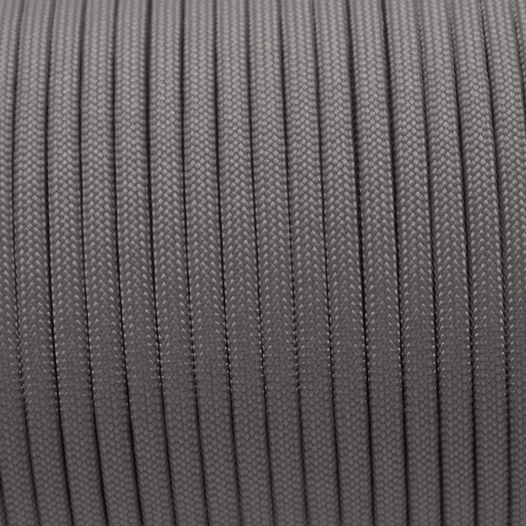 Meterware 550 TYP III Parachute Cord in der Farbe: CHARCOAL GREY