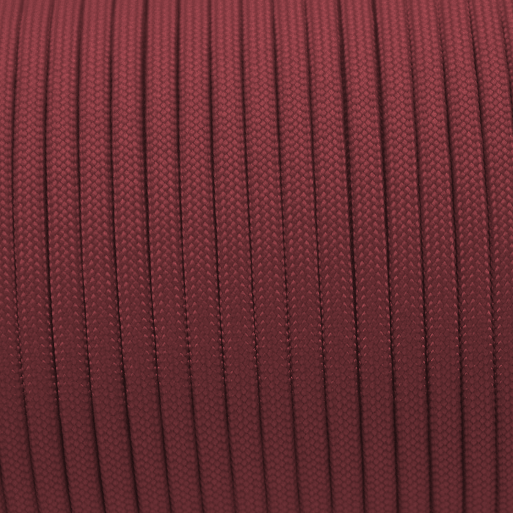 Meterware 550 TYP III Parachute Cord in der Farbe: CRIMSON