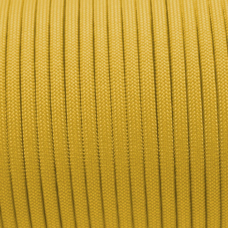 Meterware 550 TYP III Parachute Cord in der Farbe: YELLOW