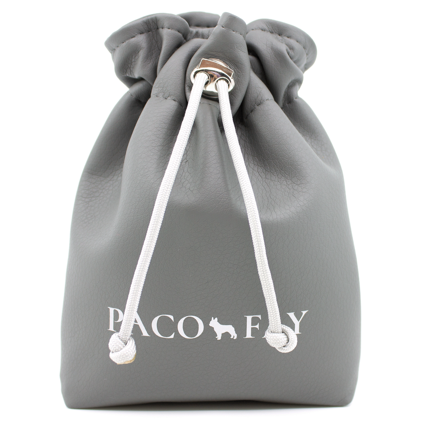 PACO and FAY Goodie Bag, Leckerlibeutel "DAVID" in grau mit silbernen Beschlägen