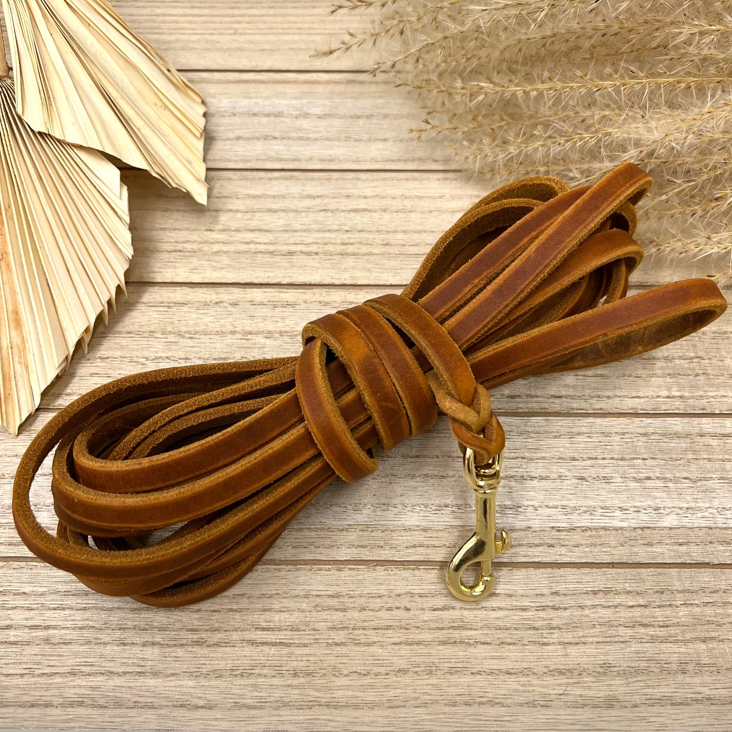 Fettleder Schleppleine