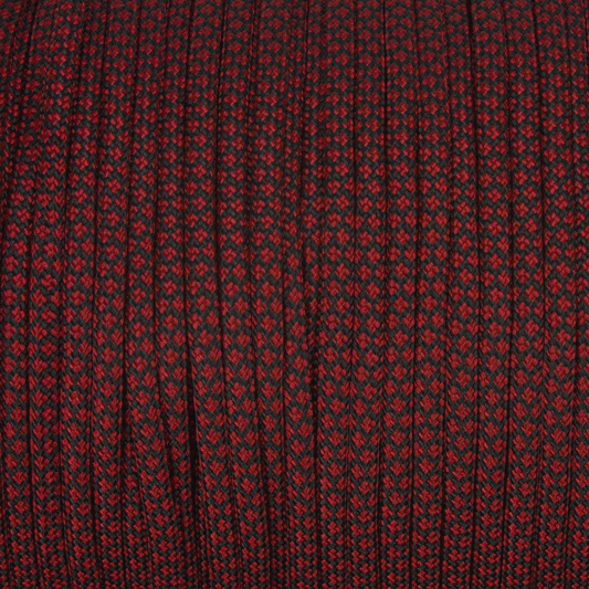 Meterware 550 TYP III Parachute Cord in der Farbe: IMPERIAL RED DIAMONDS