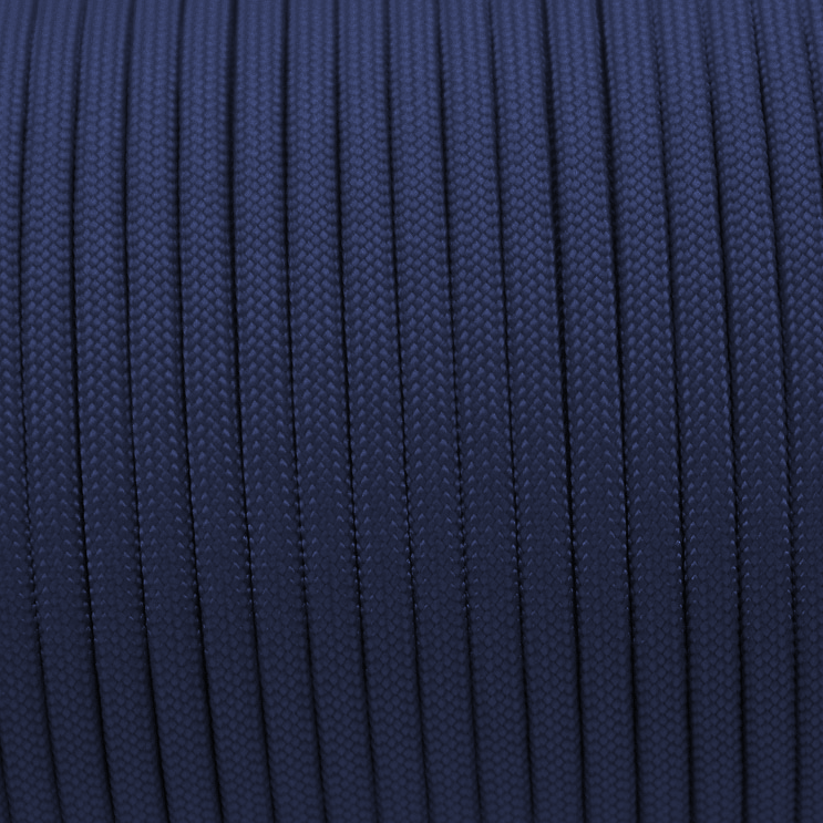 Meterware 550 TYP III Parachute Cord in der Farbe: MIDNIGHT BLUE