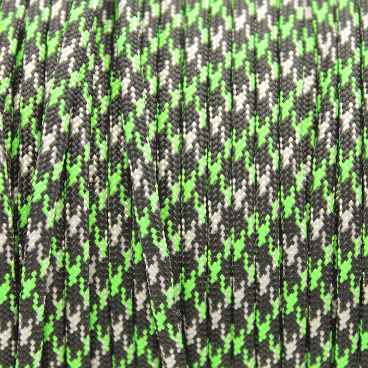 Meterware 550 TYP III Parachute Cord in der Farbe: NEON NINJA GREEN