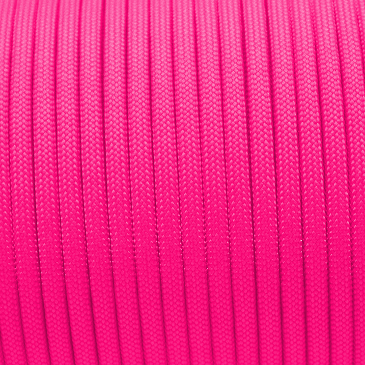 Meterware 550 TYP III Parachute Cord in der Farbe: NEON PINK