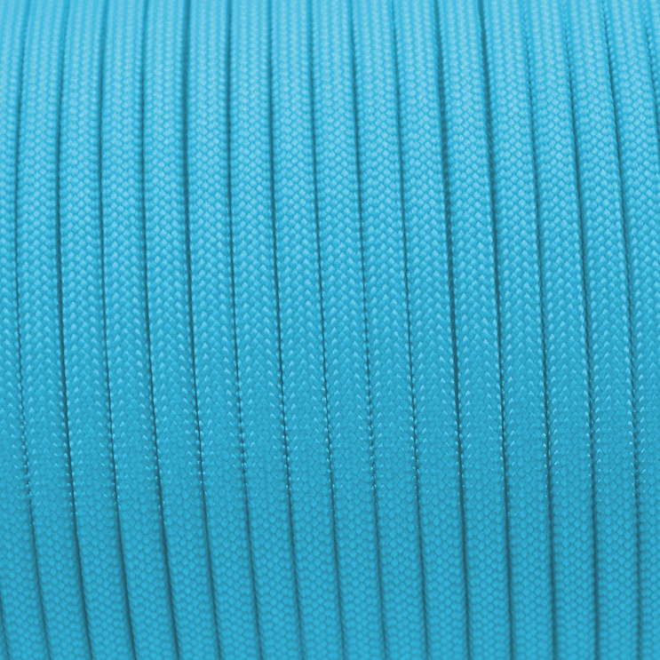 Meterware 550 TYP III Parachute Cord in der Farbe: NEON TURQUOISE