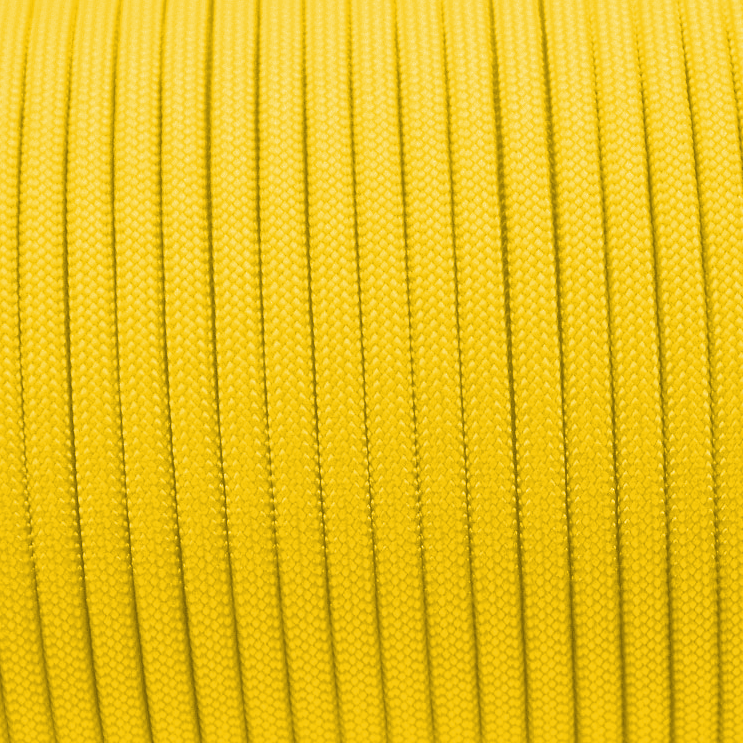 Meterware 550 TYP III Parachute Cord in der Farbe: NEON YELLOW
