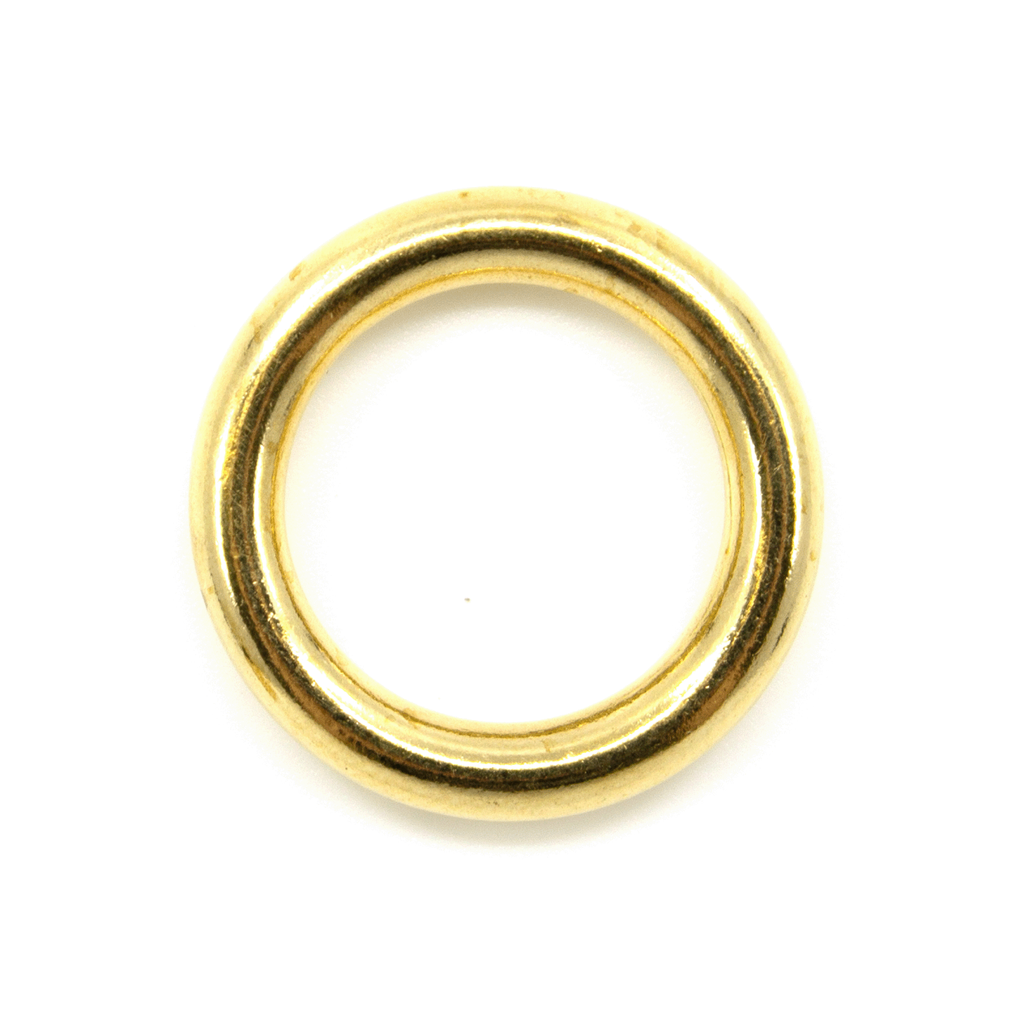 Massiver O-Ring aus Messing in Gold (20mm Innendurchmesser) für DIY Hundehalsbänder und Leinen von PACO and FAY