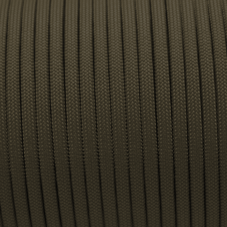 Meterware 550 TYP III Parachute Cord in der Farbe: RANGER GREEN