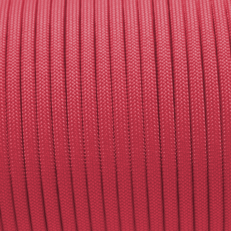 Meterware 550 TYP III Parachute Cord in der Farbe: RED