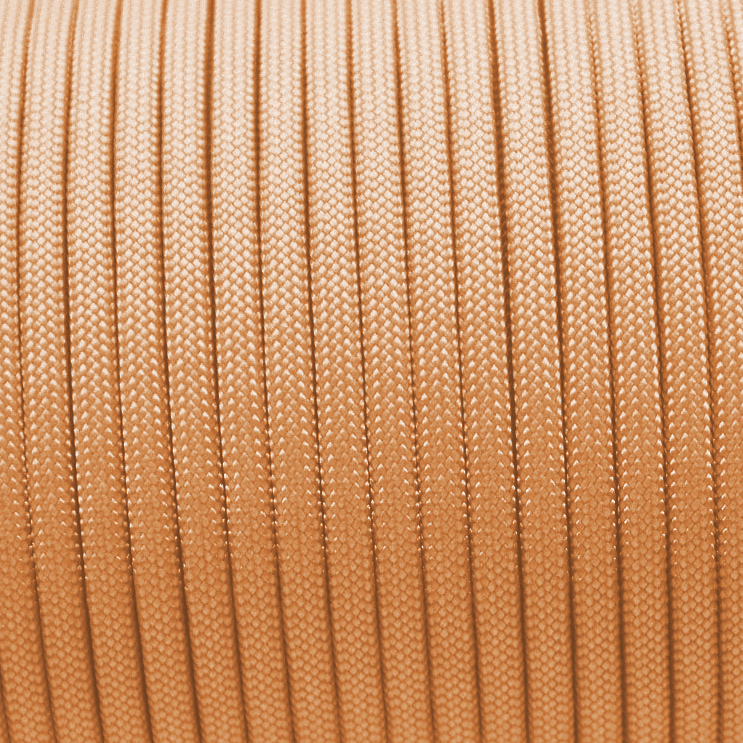 Meterware 550 TYP III Parachute Cord in der Farbe: SHINY MELON ORANGE