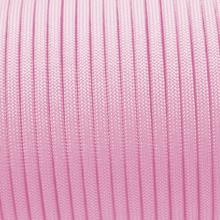 Meterware 550 TYP III Parachute Cord in der Farbe: SHINY POWDER ROSA