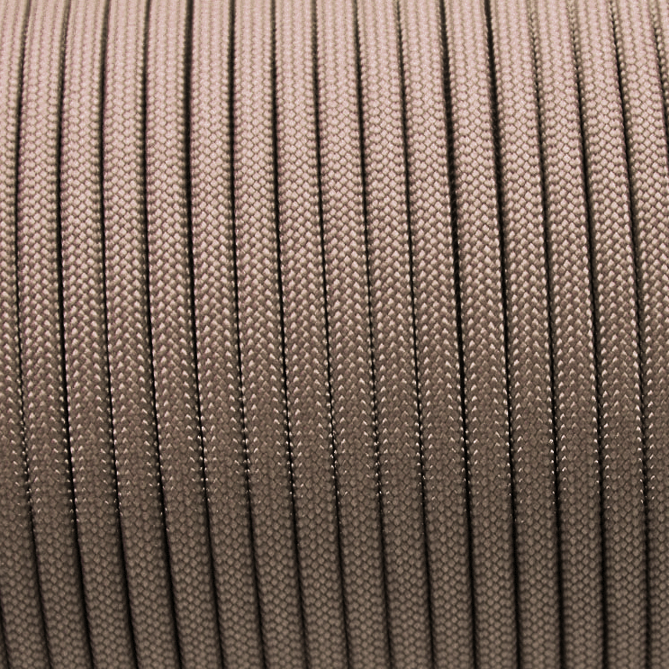 Meterware 550 TYP III Parachute Cord in der Farbe: SHINY TAUPE