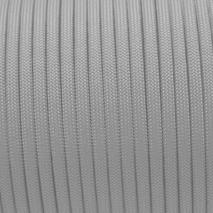 Meterware 550 TYP III Parachute Cord in der Farbe: SILVER GREY