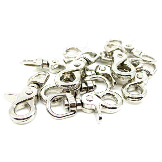 SILBER - Scherenkarabiner 62 x 12mm